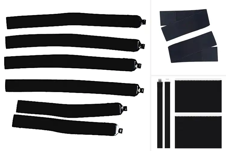 Detailed view of Best Baseball Leg Guard Replacement Straps