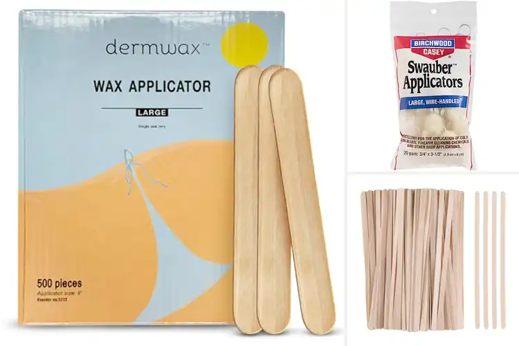 Detailed view of Best Birchwood Applicators