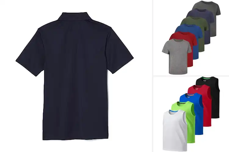 Detailed view of Best Boys Moisture Wicking Tops