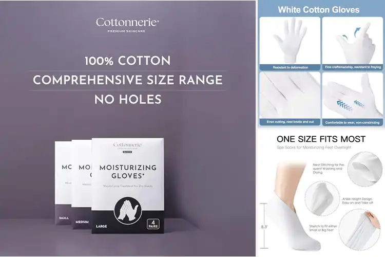 Detailed view of Best Bulk Moisturizing Gloves