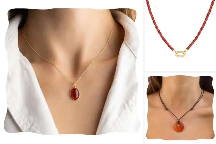 Detailed view of Best Carnelian Necklaces