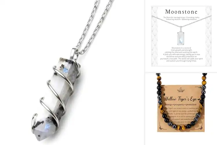 Detailed view of Best Healing Stone Necklaces to Boost Inner Strength Balance