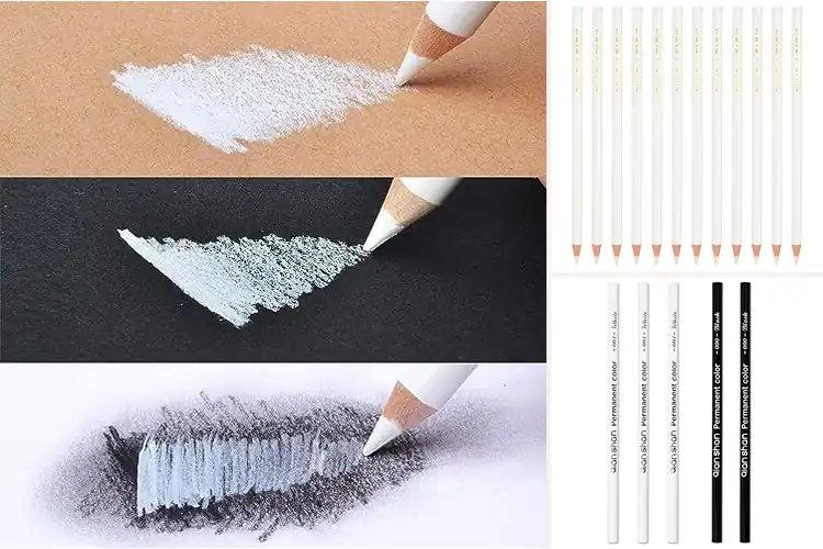 Detailed view of Best White Oil Color Pencils
