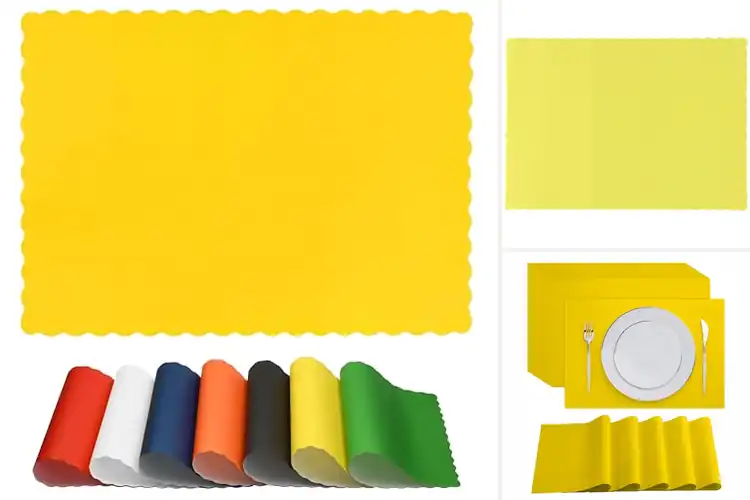 Detailed view of Best Yellow Paper Placemats